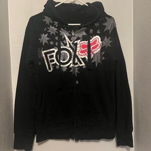 Fox zip up hoodie